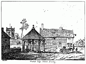 1836 drawing of Butter Cross
